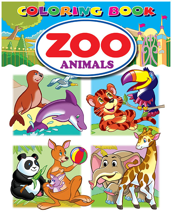Wholesale Zoo Coloring Book | DollarDays