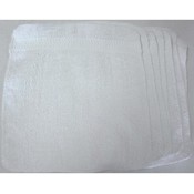 Heavy Solid White Wash Cloths