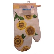 Printed Oven Mitt- Sunflower