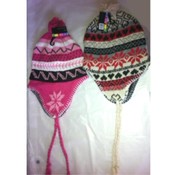Ladies Printed Hats with Flaps