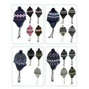 Designer Embroidered Winter Hat with Ear &amp; Strings