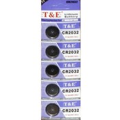 5 Pack Cr2032 Watch Remote Button Cell Battery 3V