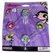 4 Pack Powerpuff Girls Perfume Rings