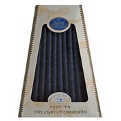 Blue Beeswax Chanukah Candles