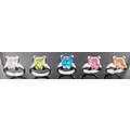 Rhodium Plated Brass Cubic Zerconia Rings Assorted