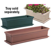 Flower Box 30" Venetian Clay