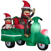 Sock Monkeys In Scooter Scene