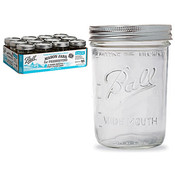 Ball Wide Mth Pt Jar W/Lid 12P