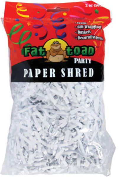 Wholesale Fat Toad White Paper Shred - 2 Ounce(12x.96)