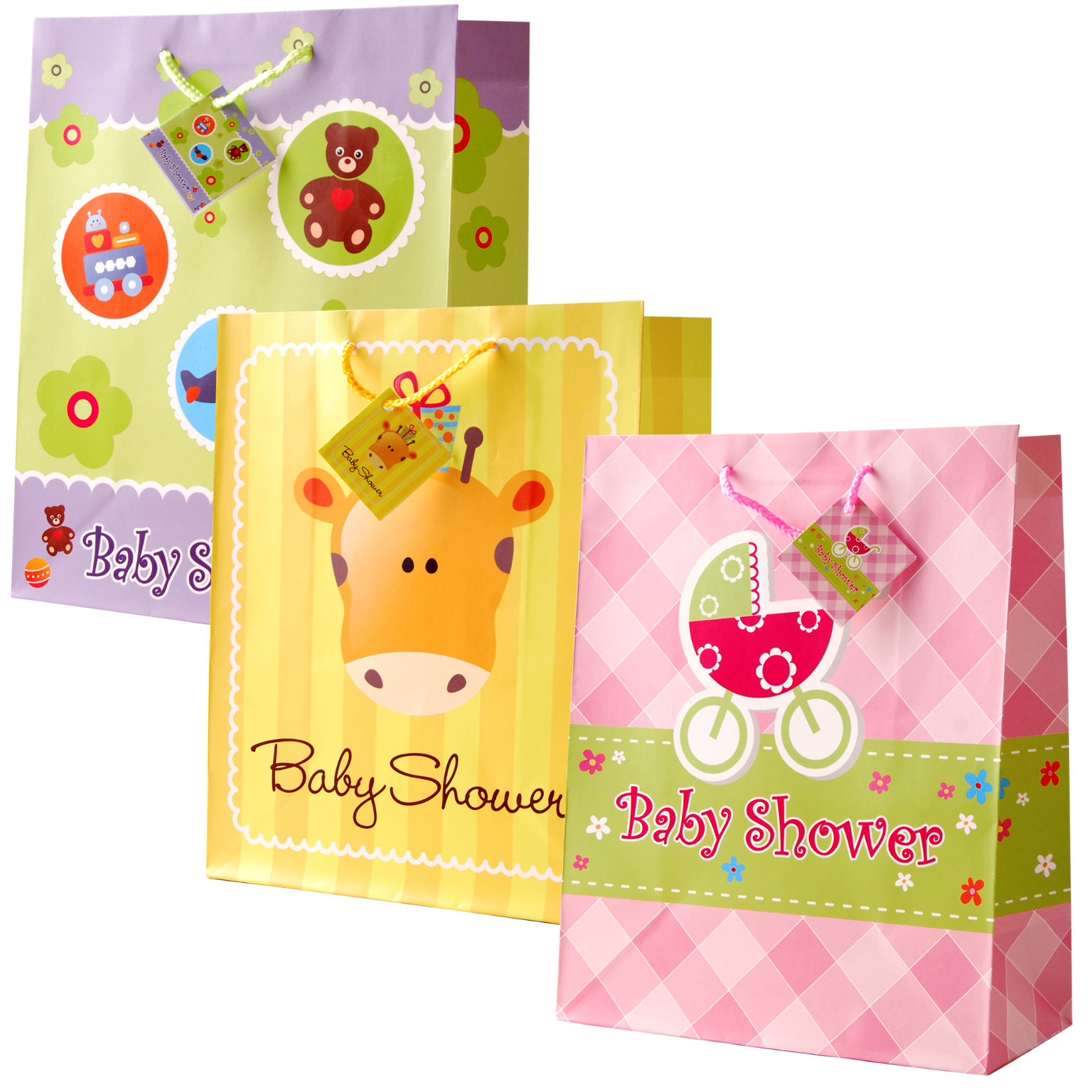 Wholesale Large Baby Shower Gift Bags (Matte)(24xalt=
