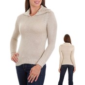 Beige Collard Knit Sweater