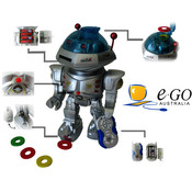 Rc Dancing Robot W/ R/C Missle Disc Launcher