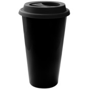 Black Double Wall Porcelain Mug