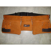 9 Pocket Suede Leather Tool Pouch Bag Belt / Tool Apron