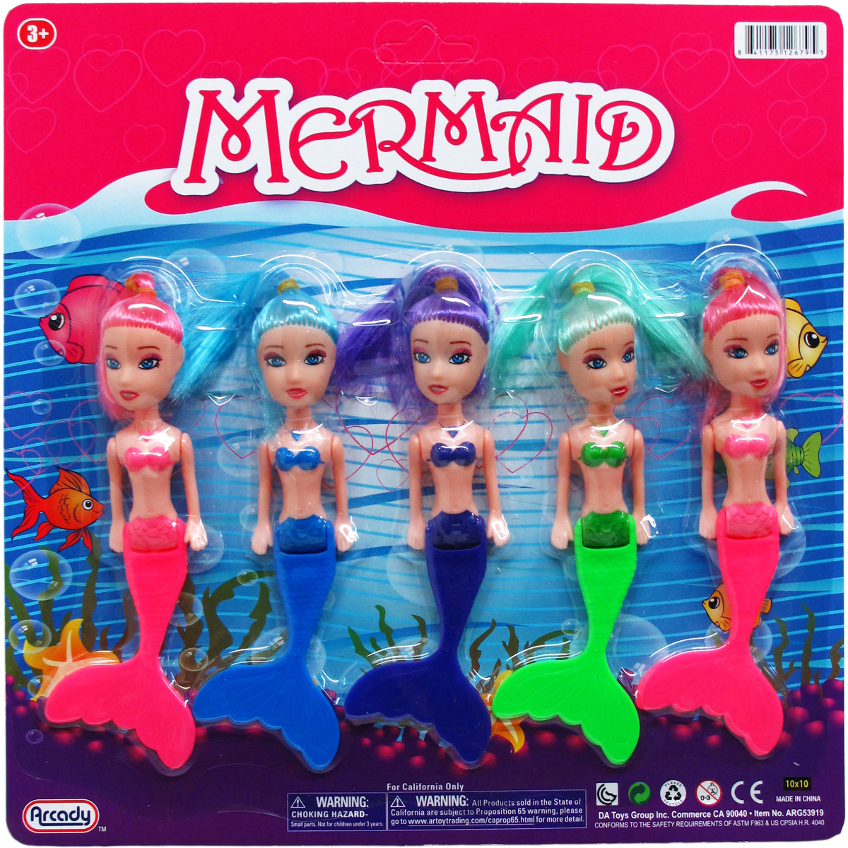 plastic mermaid dolls