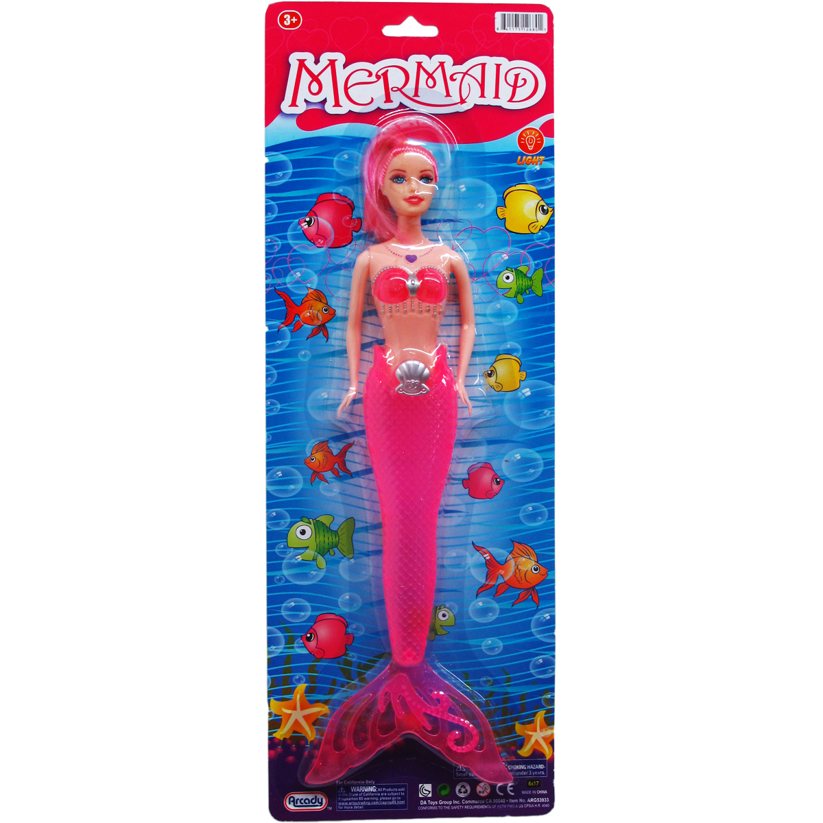 Wholesale Mermaid Dolls Light Pink Plastic 1325 