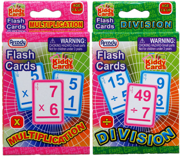 Wholesale 28Piece Multiplication and Division Flash Cards (SKU 2275903) DollarDays