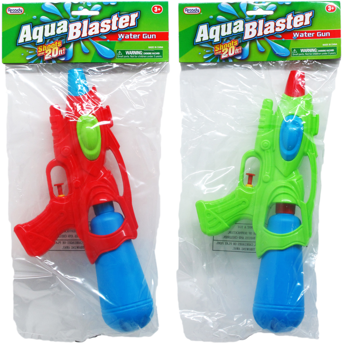 Wholesale Water Guns Assorted Colors, Green, Red, 11.5
