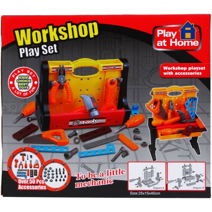 Wholesale Tool Playset with Workbench 50+ Pieces