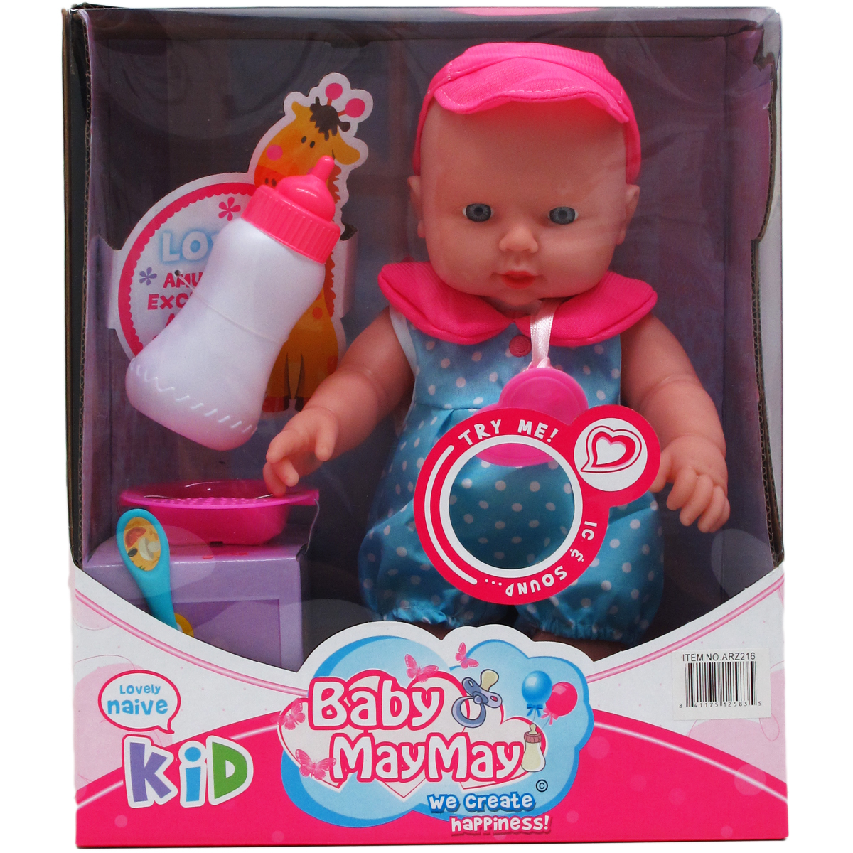Wholesale Baby Doll Sets Battery Operated, Light, 11"