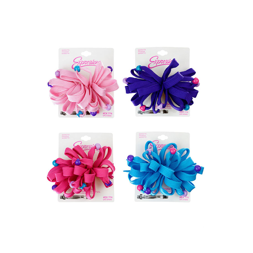 Wholesale Shoelace Bead Barrettes 4 Colors DollarDays