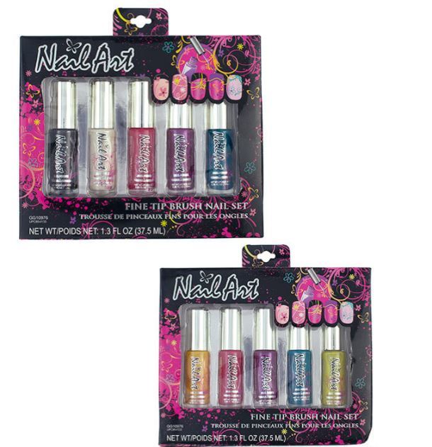 Wholesale Expressions Nail Art Sets 5 Pack, Assorted,