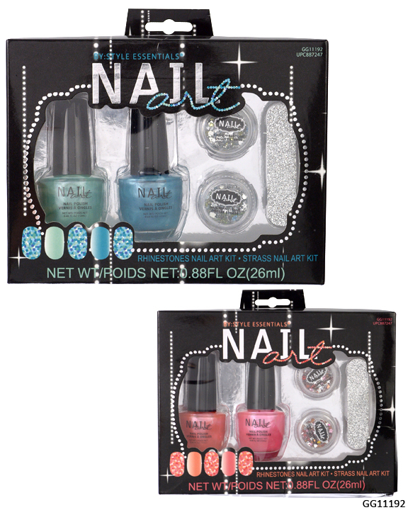 Wholesale Style Essentials Rhinestone Nail Art Kit DollarDays