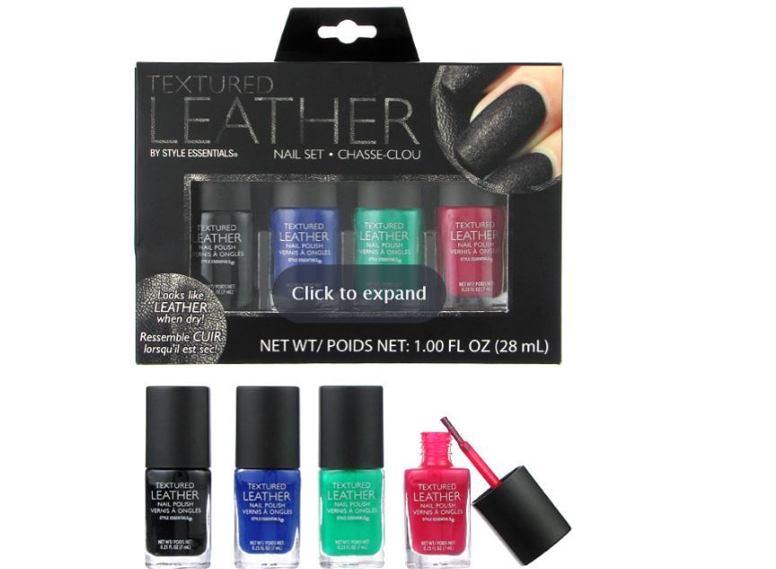 Wholesale Textured Leather Nail Polish 4Pack DollarDays