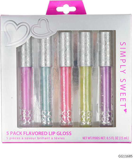 Wholesale Flavored Lip Glosses 5 Pack Sku 2276254 Dollardays