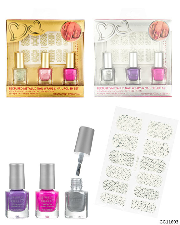Wholesale Simply Sweet Nail Polish Wrap Set DollarDays