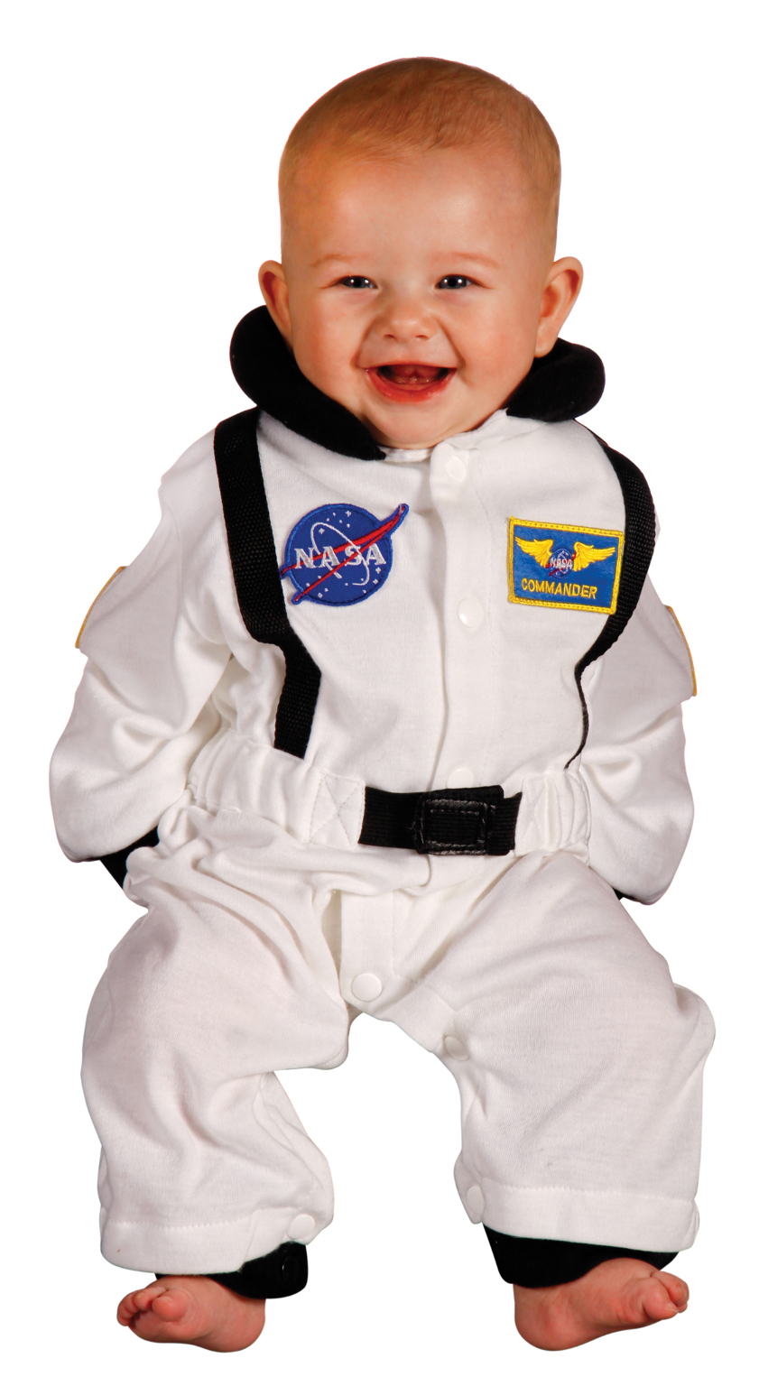 Wholesale Jr. Astronaut Suit, Size 6 to 12 Months (White)(6x.57)