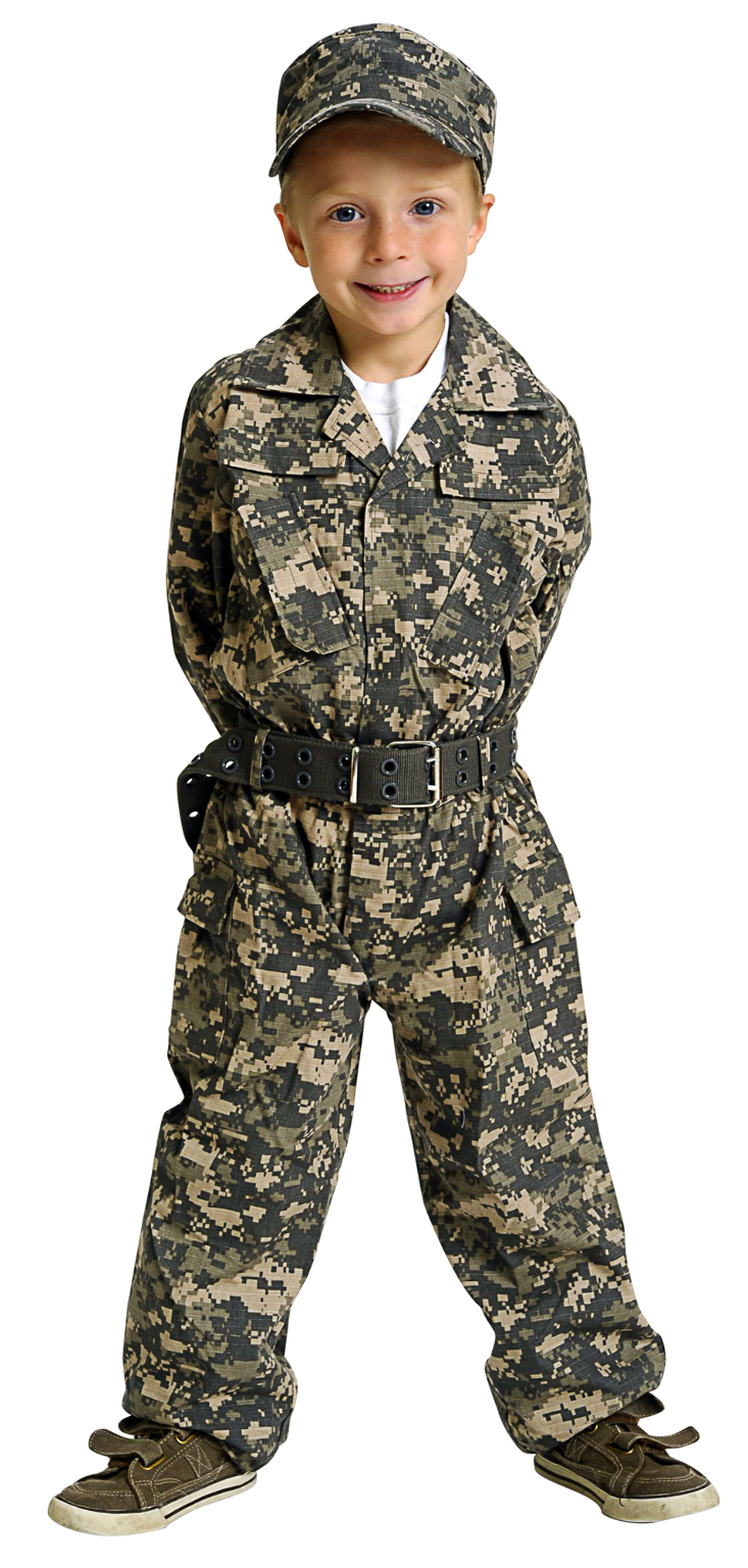 Wholesale Jr. Camouflage Suit W / Cap & Belt, Size 6 / 8(6x.27)