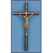 12 " Brass/Gold Crucifix