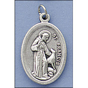 St Francis with Wolf Medal