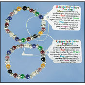 Rainbow Faith Glass Bead Bracelet