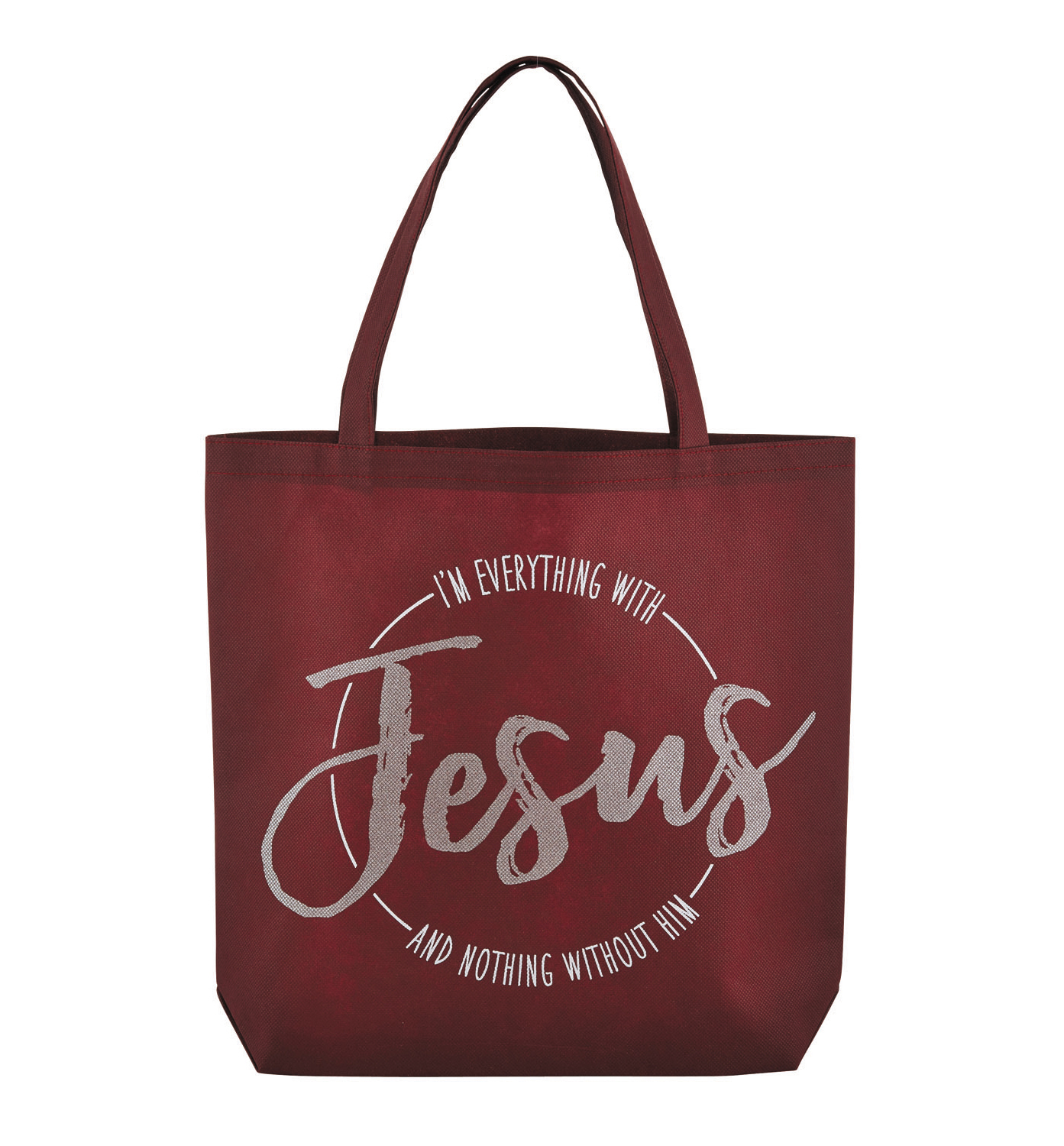 Wholesale I'm Everything with Jesus Tote Bag DollarDays