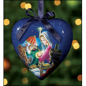 Three Kings Heart-Shaped Ornament