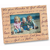 We Give Thanks to God Always Photo Frame