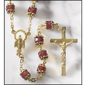 Ruby Capped Rosary