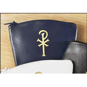 Blue Chi Rho Rosary Case