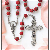 Rose Scented Carved Rose Petal Rosary
