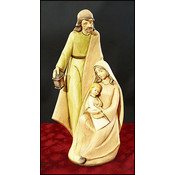 Rustic Woodtone Holy Family Figurine Wholesale Bulk