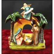 Nativity with Angel Stand Wholesale Bulk