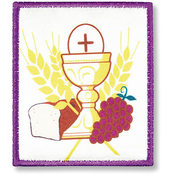 Chalice and Grapes Iron-on Applique