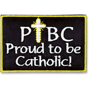Proud to be Catholic Iron-on Applique