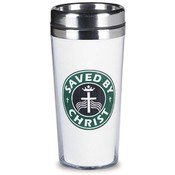 Jesus Saves Travel Coffee Tumbler