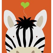 Poster - Peek-A-Boo Zebra