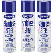Sprayway Stainless Steel Cleaner 3/15oz Cans