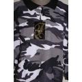 Big Mans Camo Polo Shirt Black