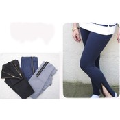 High Quality Zipper Ankle Legging -Black